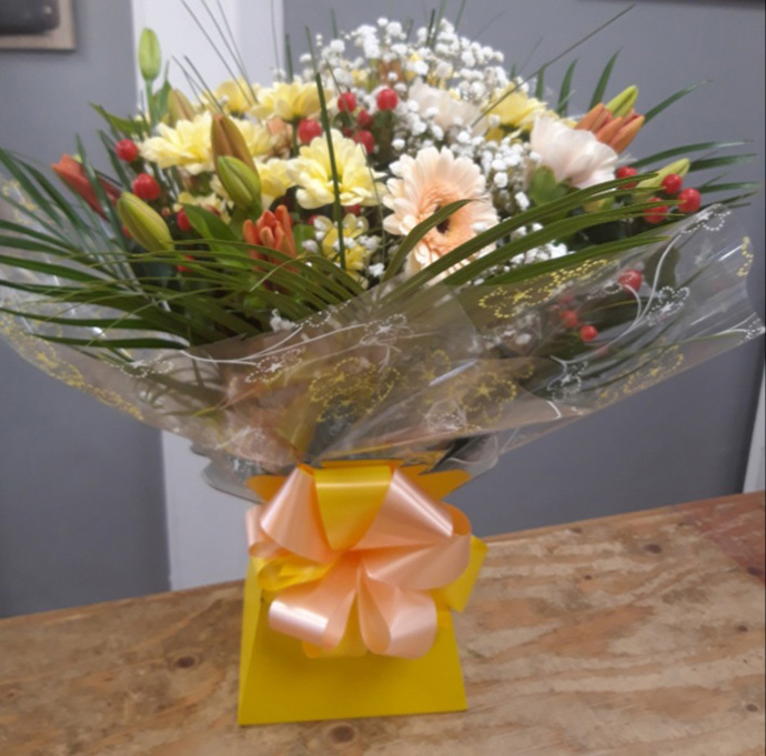 Anniversary aqua gift boxes Bristol florist AB6