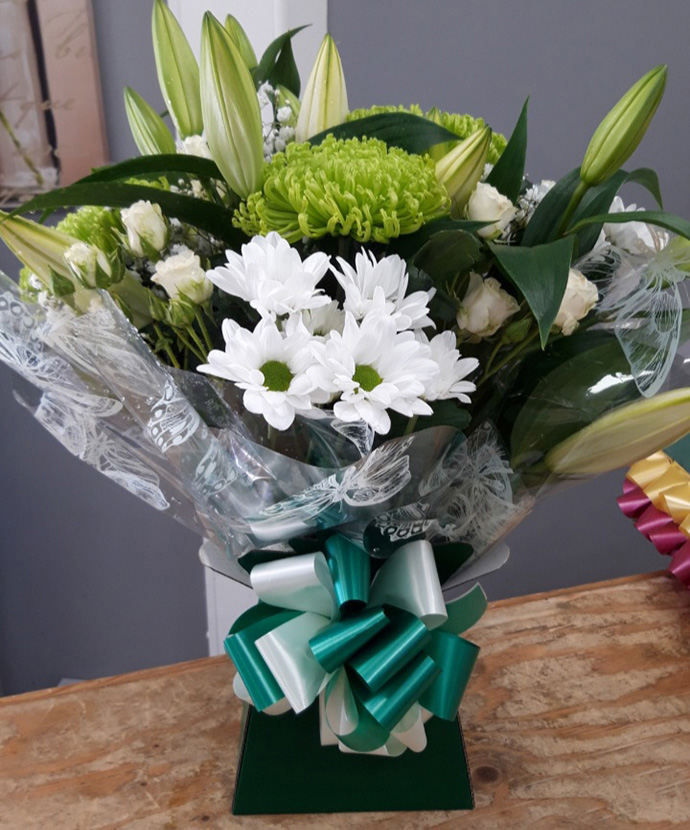 Anniversary aqua gift boxes Bristol florist AB7