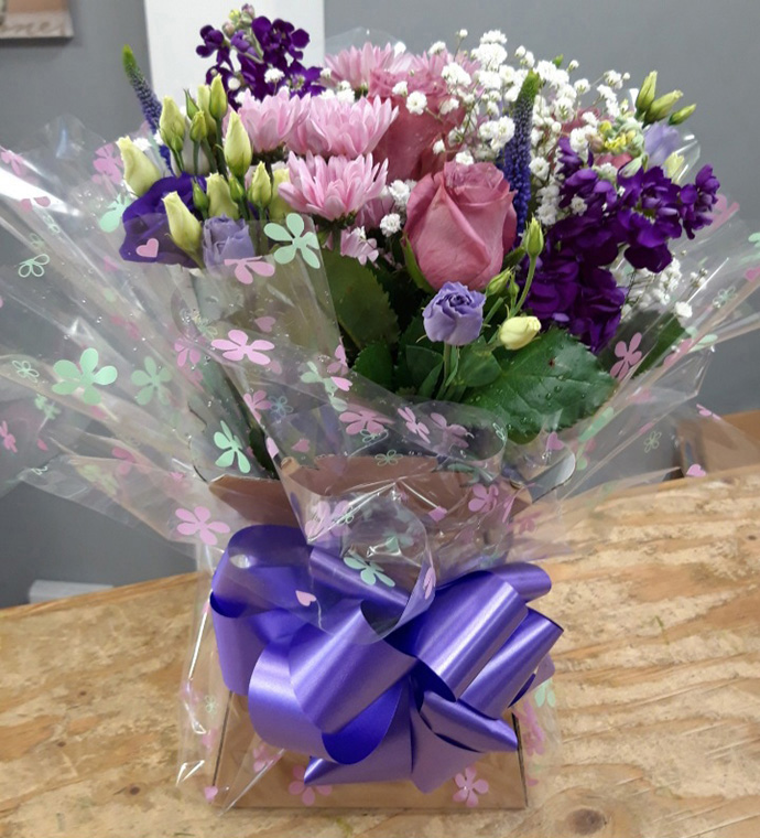 Anniversary aqua gift boxes Bristol florist AB8