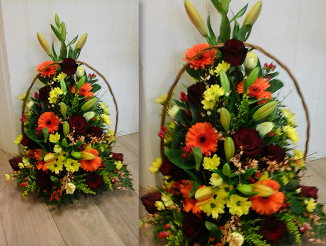 Anniversary gift baskets florist Bristol AGB1