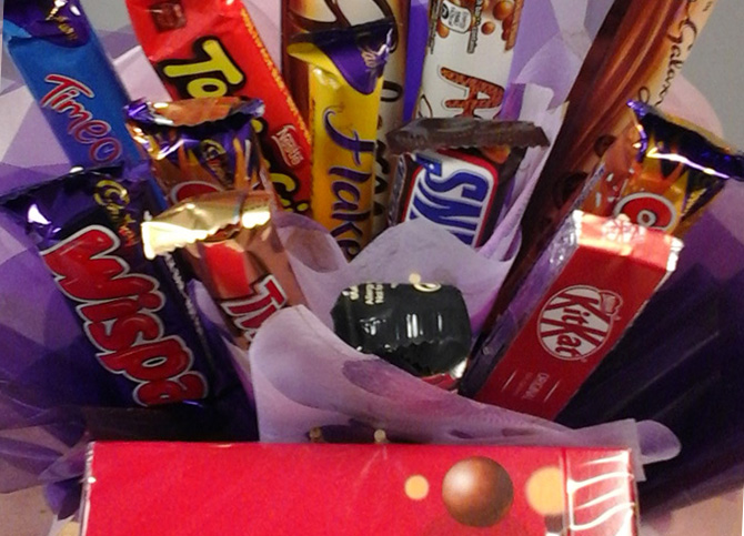 Mixed Chocolate Bouquets north Bristol florist CB4
