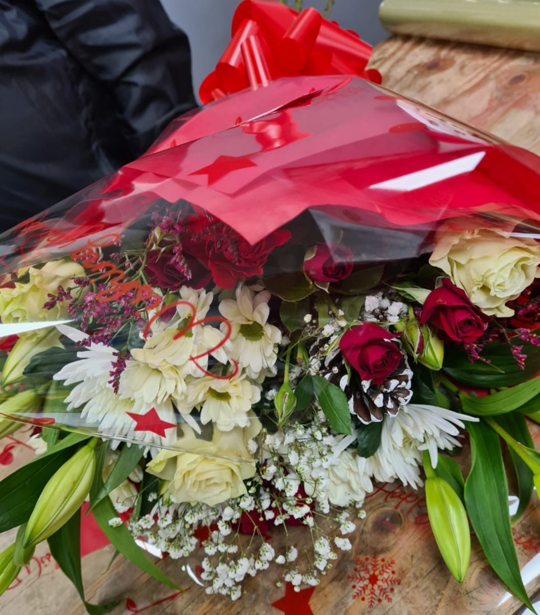 Christmas Presentation Bouquets Bristol florist XMASPB23
