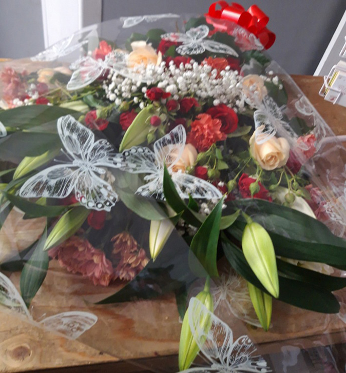 Christmas Presentation Bouquets Bristol florist XMASPB5
