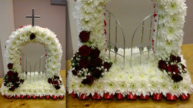 Gates of heaven funeral flowers north Bristol florist FGH3