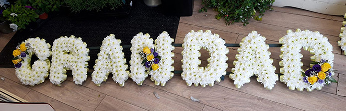 Grandad funeral flowers Bristol florist FNL8