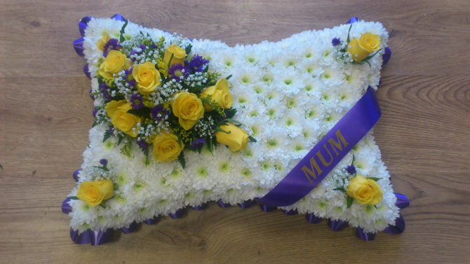 Mum funeral pillow north Bristol florist FPI3