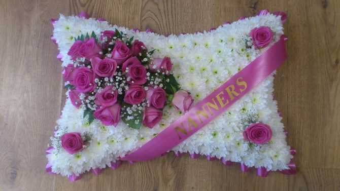Nanny nan nanners funeral pillow north Bristol florist FPI4