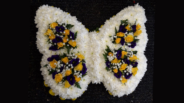 Fox funeral tribute Bristol florist BUTTERFLY3