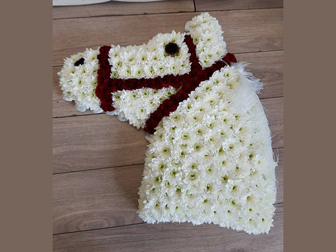 Horse Floral Tribute Bristol florist HORSE2