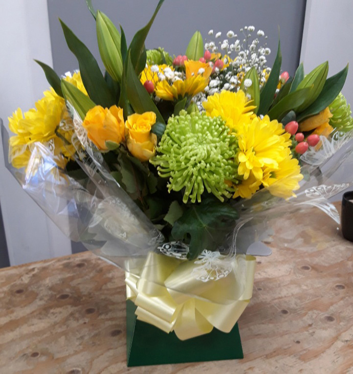 Mother's Day aqua gift boxes Bristol florist MAB16