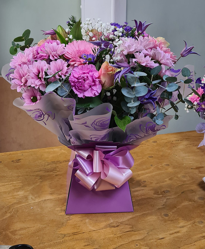 Mother's Day aqua gift boxes Bristol florist MAB21