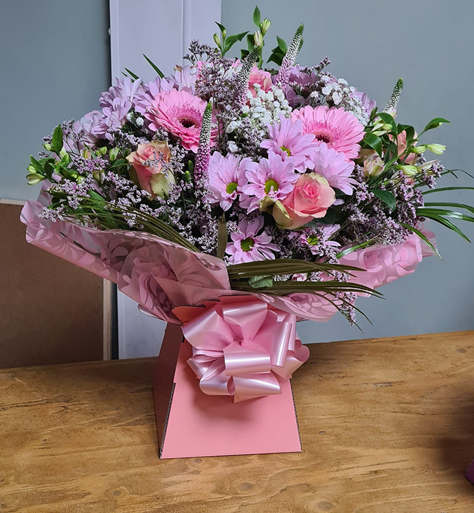 Mother's Day aqua gift boxes Bristol florist MAB23