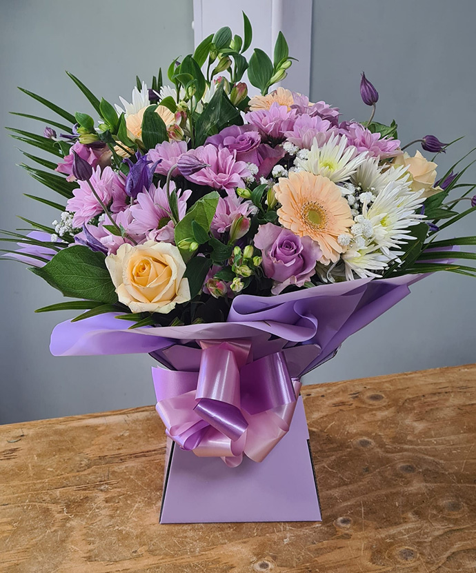 Mother's Day aqua gift boxes Bristol florist MAB24