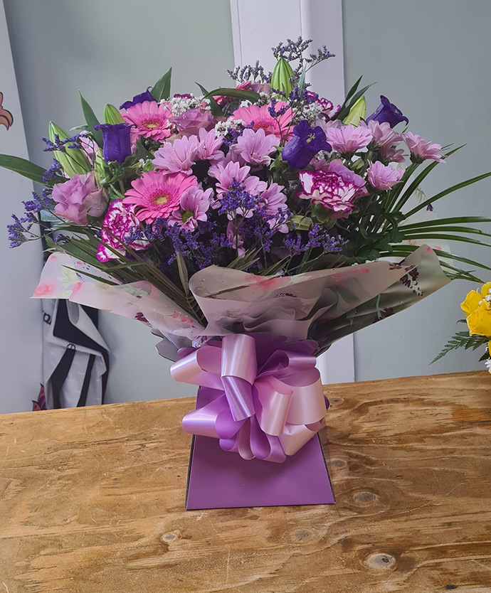 Mother's Day aqua gift boxes Bristol florist MAB25