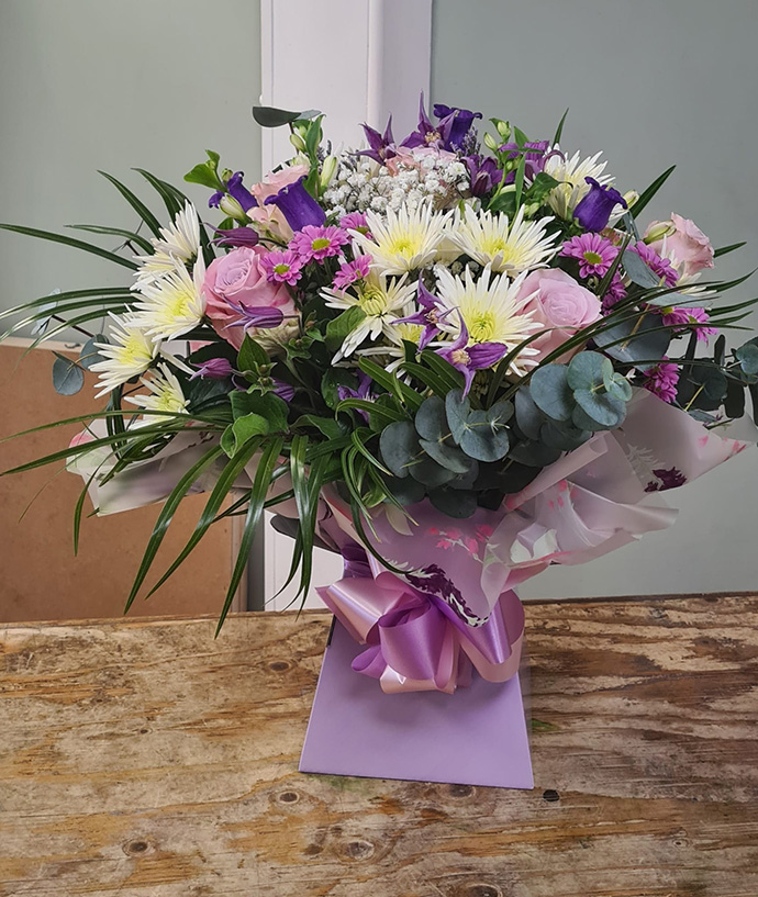 Mother's Day aqua gift boxes Bristol florist MAB26