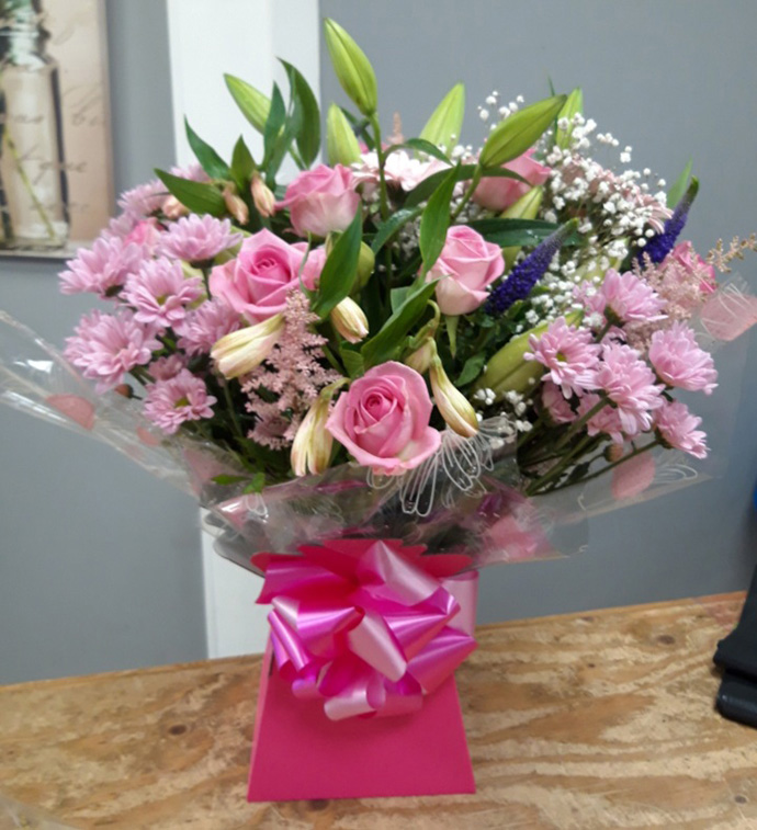Mother's Day aqua gift boxes Bristol florist MAB9