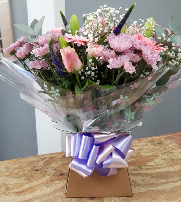 Valentine aqua gift boxes Bristol florist VAB10