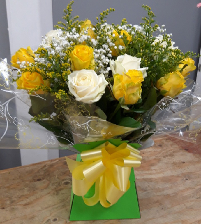 Valentine aqua gift boxes Bristol florist VAB15